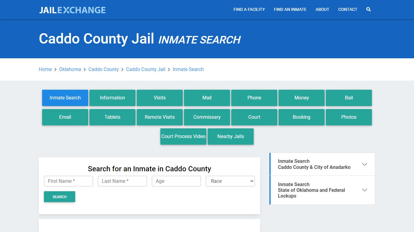 Caddo County Jail, OK Inmate Search: Roster & Mugshots