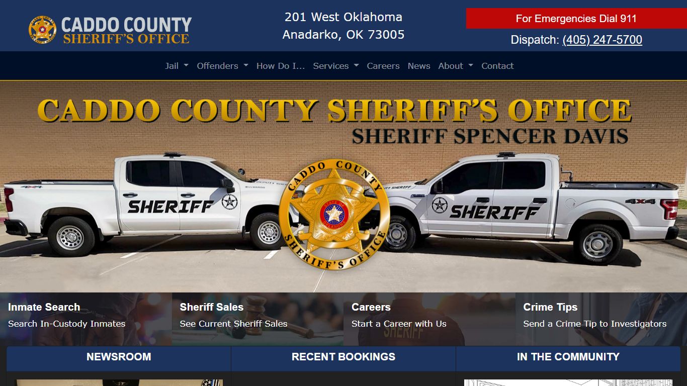 Caddo County Sheriff's Office in Oklahoma